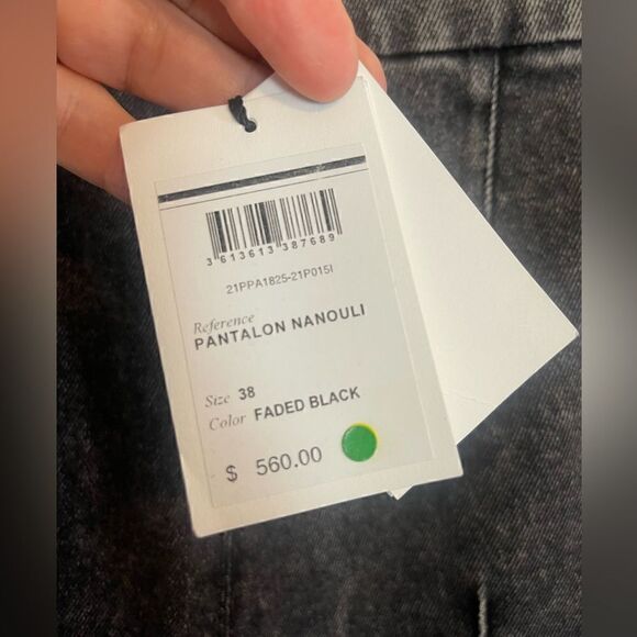 Isabel Marant Nanouli high waist stirrup skinny jeans in faded black. 38. NWT - Picture 9 of 14